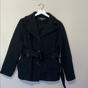 Dark Gray Kenneth Cole Reaction cotton peacoat XL